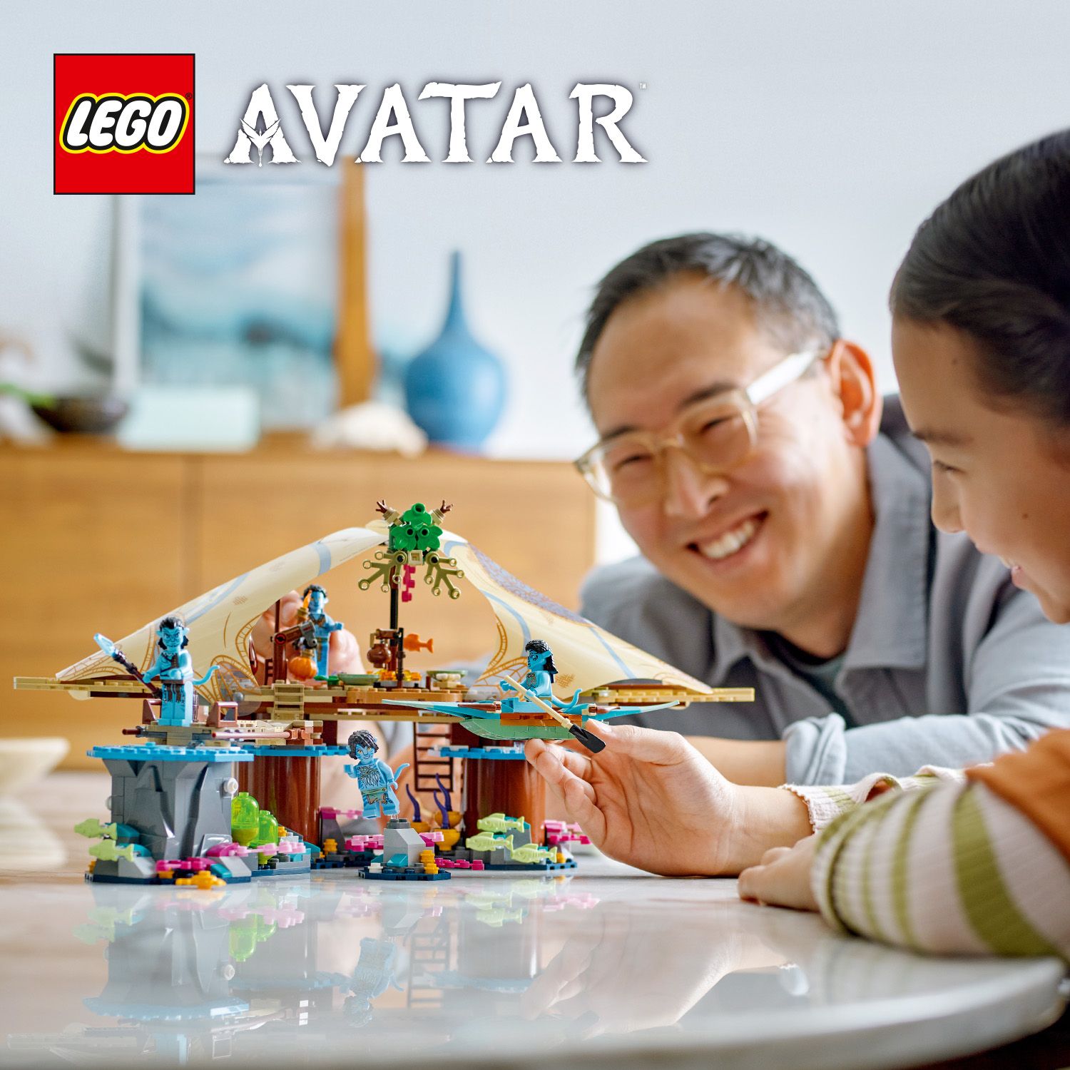 Model domu kmene Metkayina na útesu LEGO® Avatar