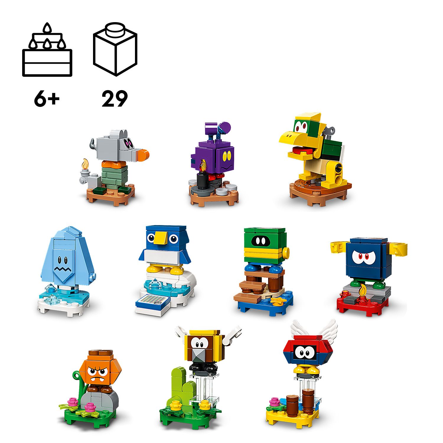10 sběratelských postaviček LEGO® Super Mario™
